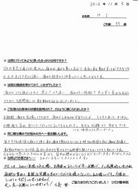 戸田市にお住いで全身が辛い状態で悩んでいたＭＩさま（33歳の主婦）