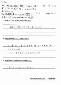 戸田市にお住いで肩こりや膝痛に悩んでいたＴＩさま（会社員の40代男性）