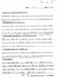 戸田市にお住いで坐骨神経痛や腰痛に悩んでいたＹＮさま（介護職の27歳女性）